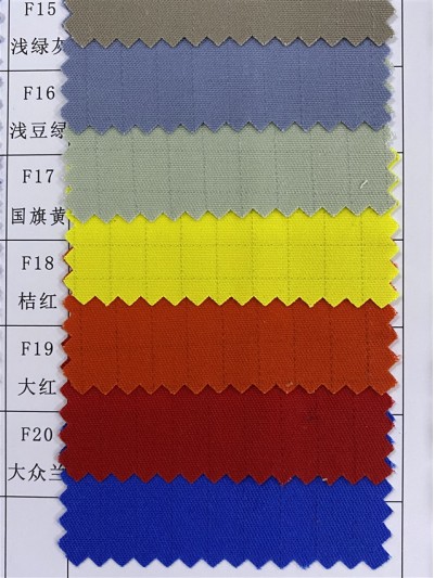 SC-CM T65/C35 32 / 2*32 /2 100*53 防靜電（嵌條）RPET 環保紗 再回收紗  Recycled PET Fabric GRS  再生聚酯  膠樽再生料  循環回收布  細節-1